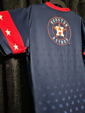 Houston Astros Htown Star Current Logo Jersey Mens LARGE Stars
